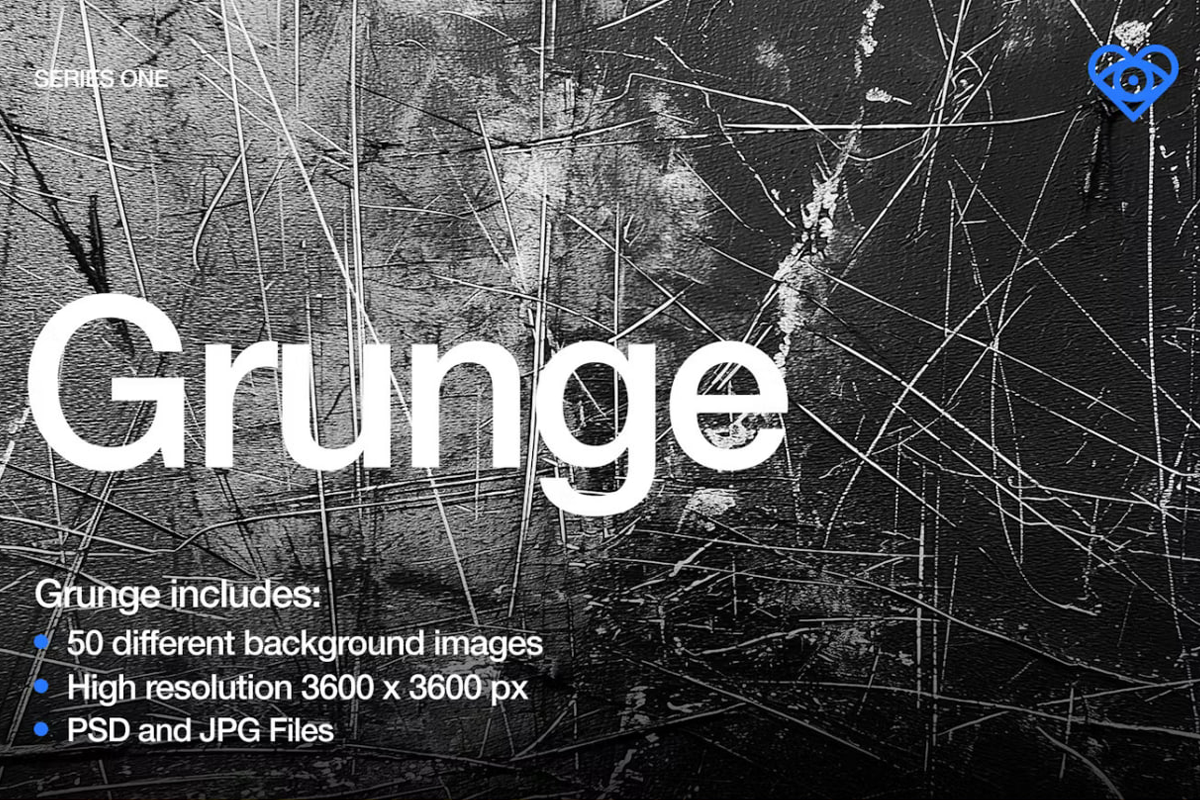 50 Black & White Grunge Textures