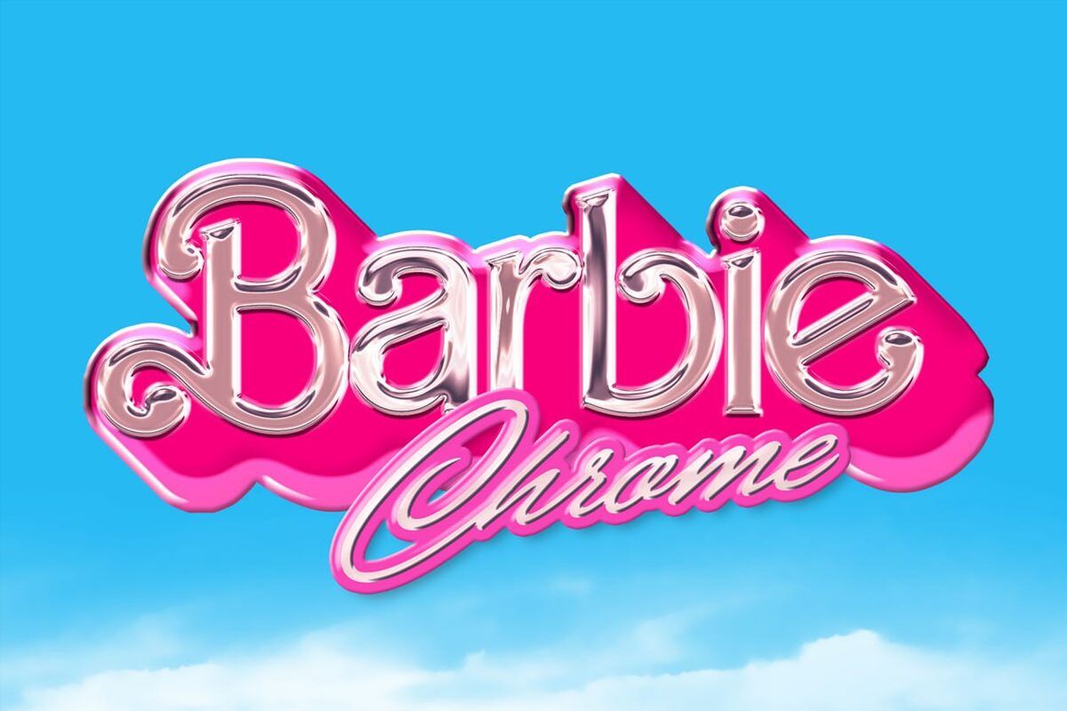 Barbie Chrome Text Effect